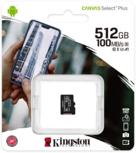 Карта пам'яті Kingston MicroSD 512 ГБ