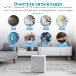 Очищувач повітря smart Levoit lV-H131S, 50 м², 230 м³/год, справжній HEPA-фільтр 3 в 1, активоване вугілля, датчик якості повітря, автоматичний режим, сенсорний екран панелі керування,+ додатковий фільтр