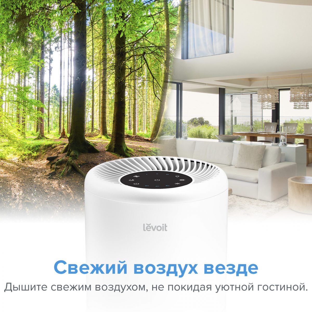 ФІЛЬТР VISTA 200-RF ДЛЯ ОЧИСНИКА ПОВІТРЯ LEVOIT VISTA 200, 3 В 1