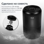 Очищувач повітря levoit CORE 300 Black, 40 м², 187 м³/год, справжній HEPA-фільтр 3 в 1, активоване вугілля, датчик стану фільтра, автоматичний режим, сенсорний екран панелі керування