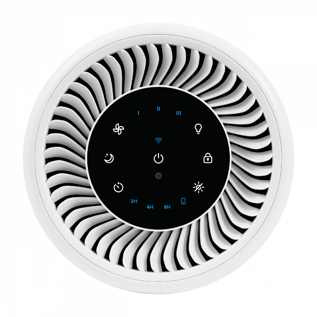 Очищувач повітря Levoit Core 200S Wi-Fi, фільтр 3 в 1 True HEPA, активоване вугілля, дистанційне керування, супер тихий, сенсорний екран, Білий