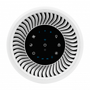 Очищувач повітря Levoit Core 200S Wi-Fi, фільтр 3 в 1 True HEPA, активоване вугілля, дистанційне керування, супер тихий, сенсорний екран, Білий
