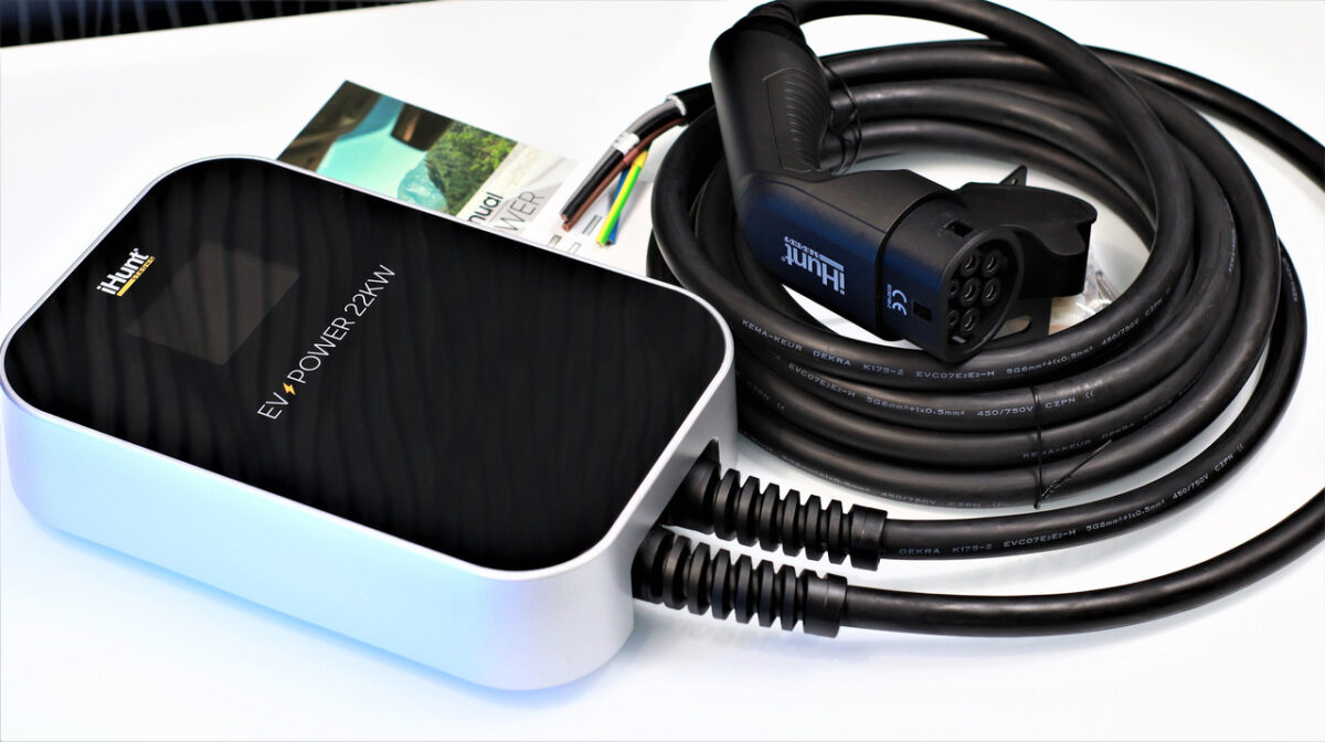 Зарядна станція для електромобілів IHunt EV POWER 22 кВт (380 В) кабель «Тип 2»
