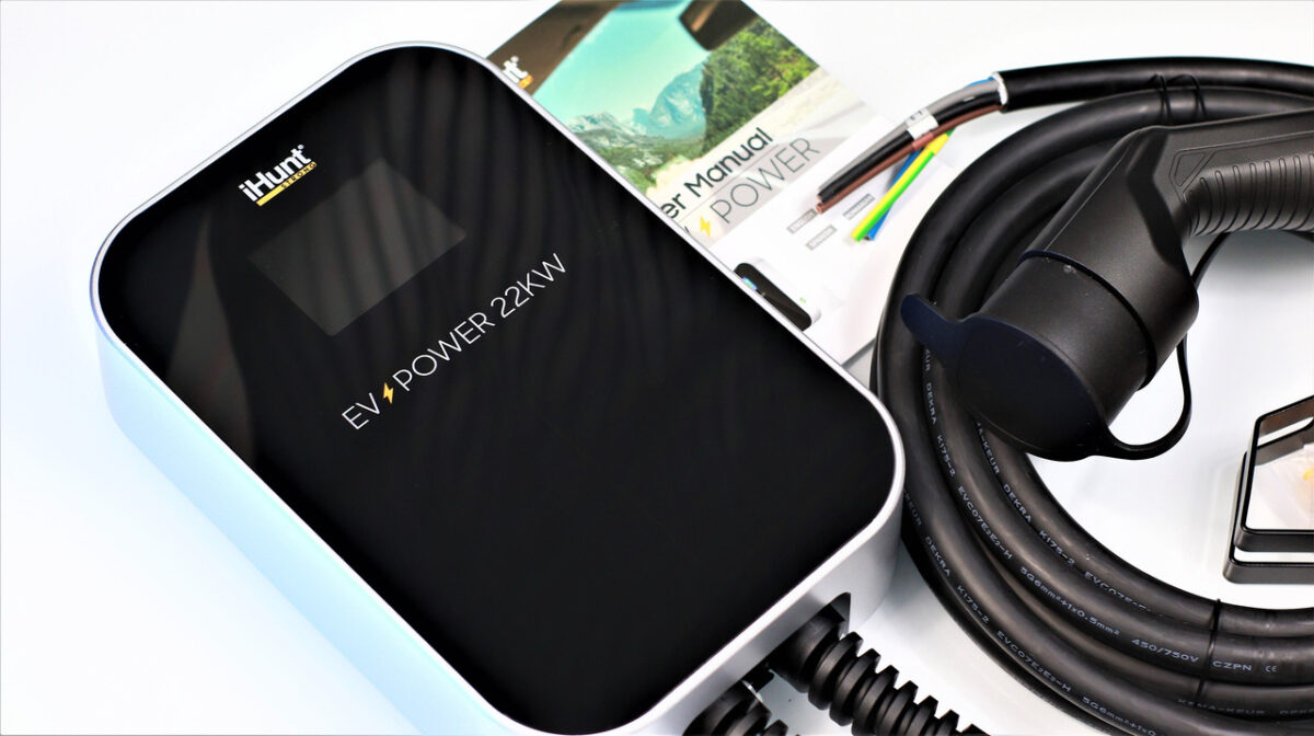 Зарядна станція для електромобілів IHunt EV POWER 22 кВт (380 В) кабель «Тип 2»