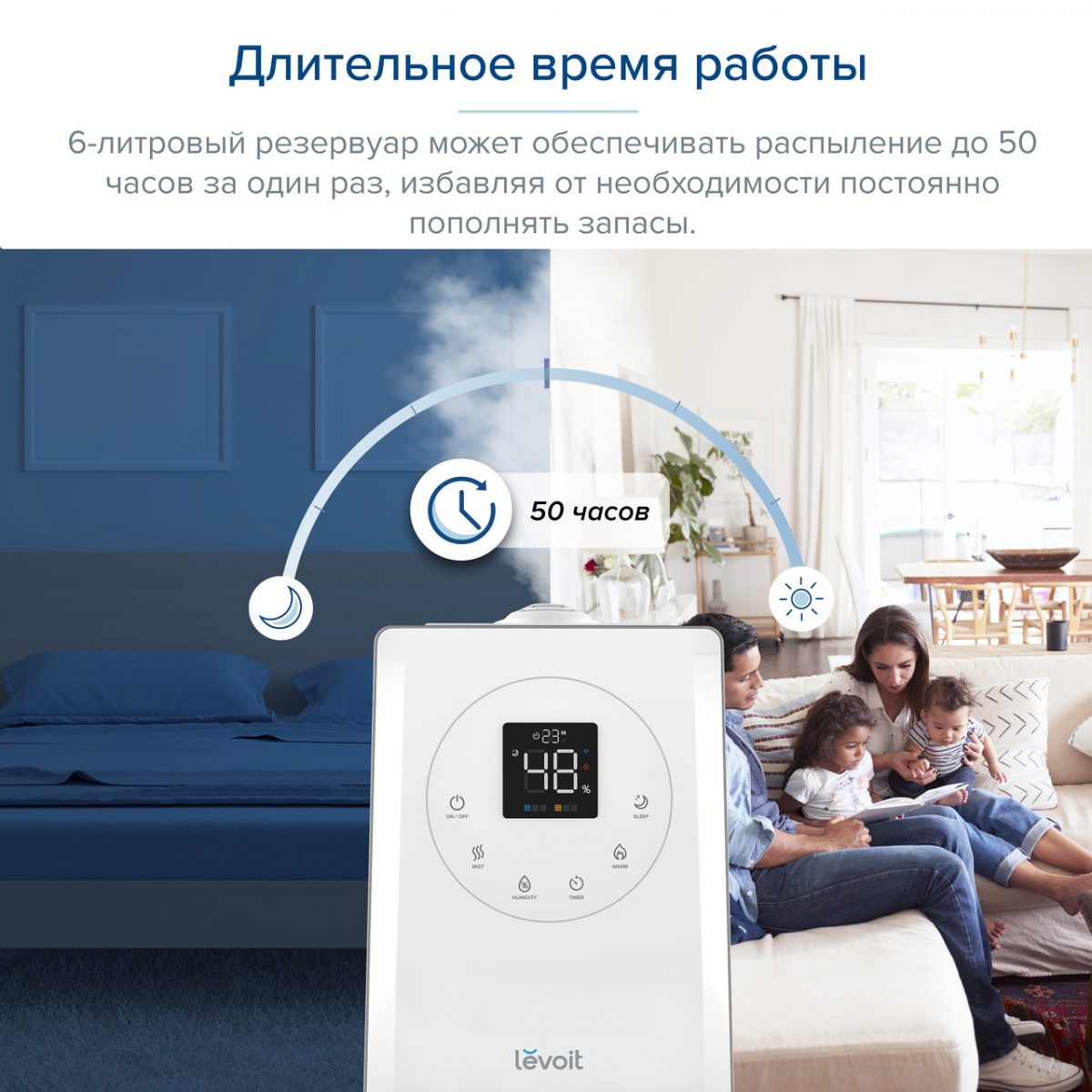 Зволожувач повітря з дистанційним керуванням Levoit LV600S
