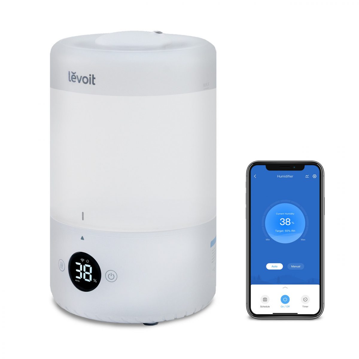 Зволожувач повітря LEVOIT Dual 200S Smart Top-Fill