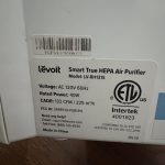 Очищувач повітря smart Levoit lV-H131S, 50 м², 230 м³/год, справжній HEPA-фільтр 3 в 1, активоване вугілля, датчик якості повітря, автоматичний режим, сенсорний екран панелі керування,+ додатковий фільтр
