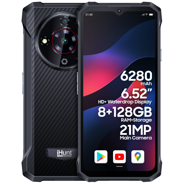 Протиударний cмартфон iHunt Titan P8000 Ultra Carbon - SLIM - 8/128 Гб, 6280 мАг