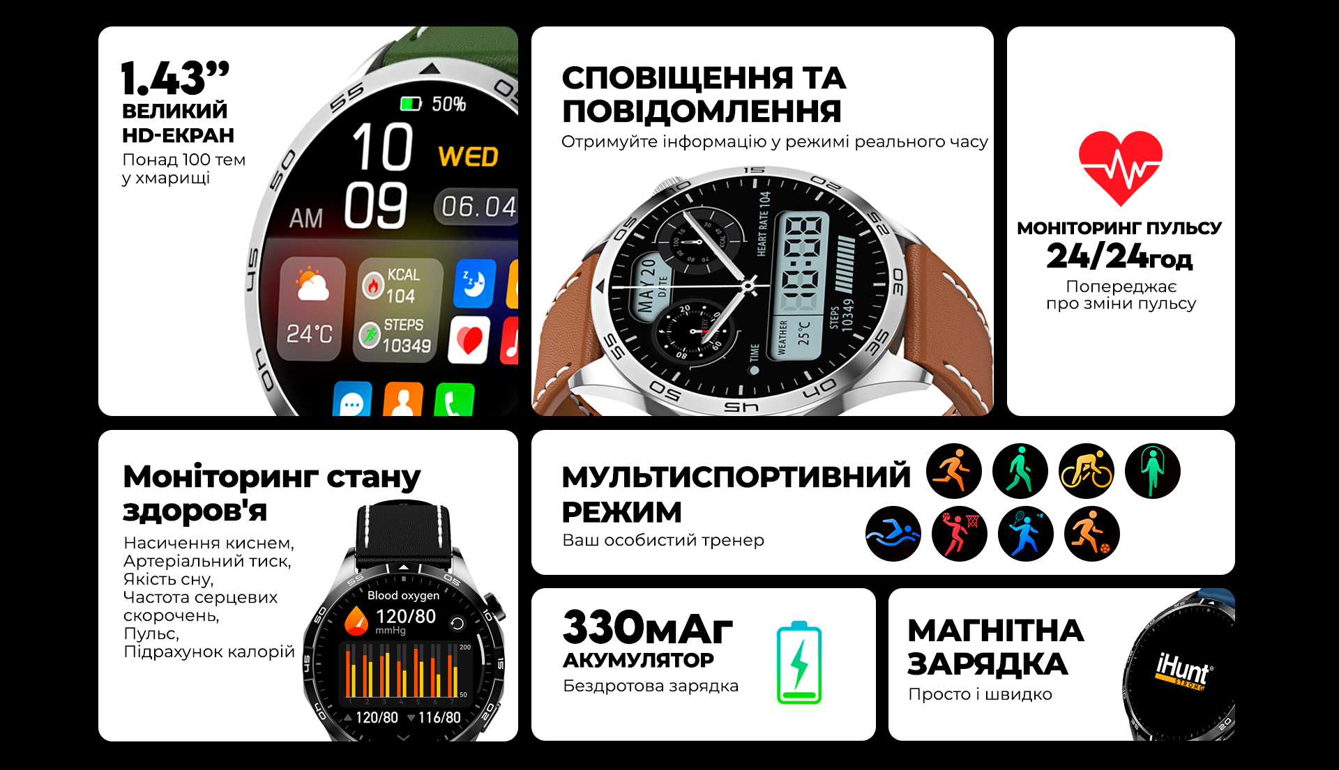 Смарт-годинник iHunt Watch 13 Titan