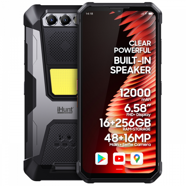 Протиударний cмартфон iHunt Titan Music P22000 ULTRA – 12000м/Аг, 16/256 Гб