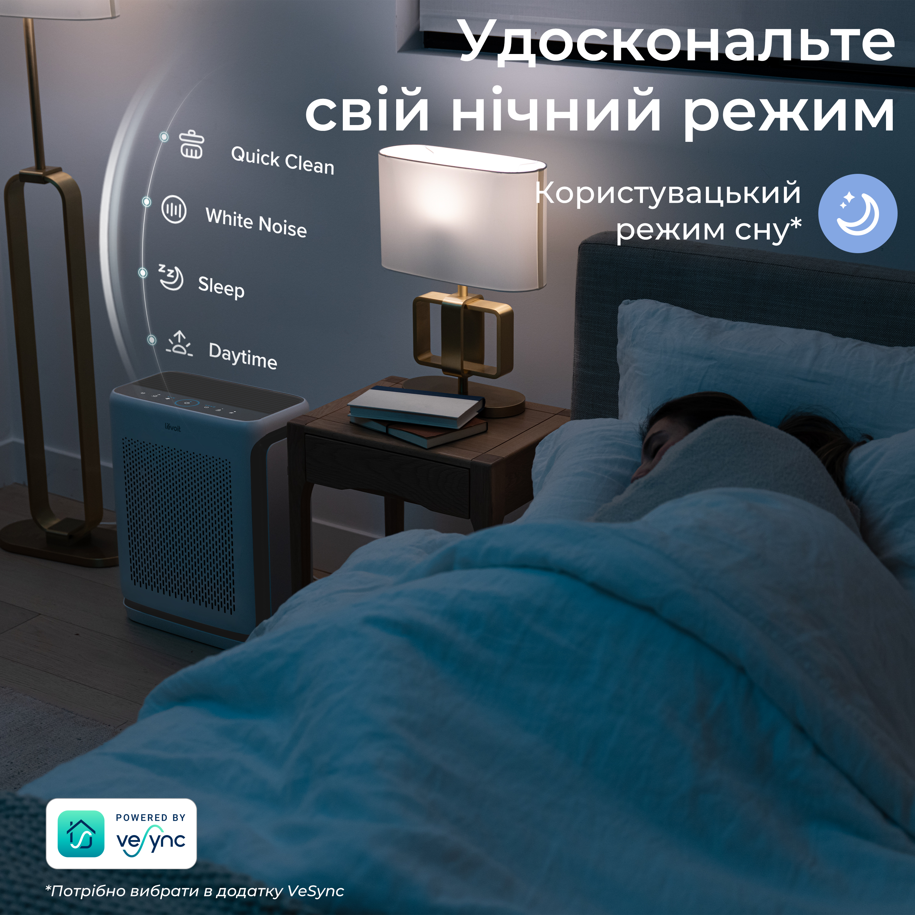 Очисник Levoit Vital 200S Pro Smart, 88 м², 416 м³/год, Wi-FI, справжній HEPA-фільтр 3 в 1, активоване вугілля, датчик якості повітря, автоматичний режим, сенсорний екран панелі керування