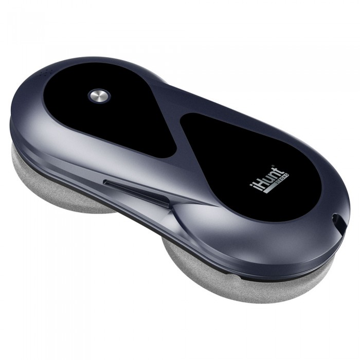 Робот для миття вікон iHunt Smart Window 5 PRO Twin Spray Black, дистанційне керування, потужність 5600 Па, подвійне розпилення води, резервуар для води