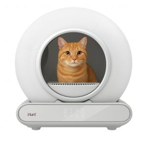 Автоматичний туалет розумний лоток для котів iHunt Smart Cat Litter V2, Wi-Fi, об'єм туалету 65 л, сенсор руху, мобільний додаток, іонізація