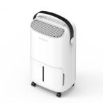 Осушувач EvoAir NovaDry 16 Smart 16л/добу з датчиком вологості функція іонізації УФ-лампа резервуар 2,5л білий коричневий ремінець