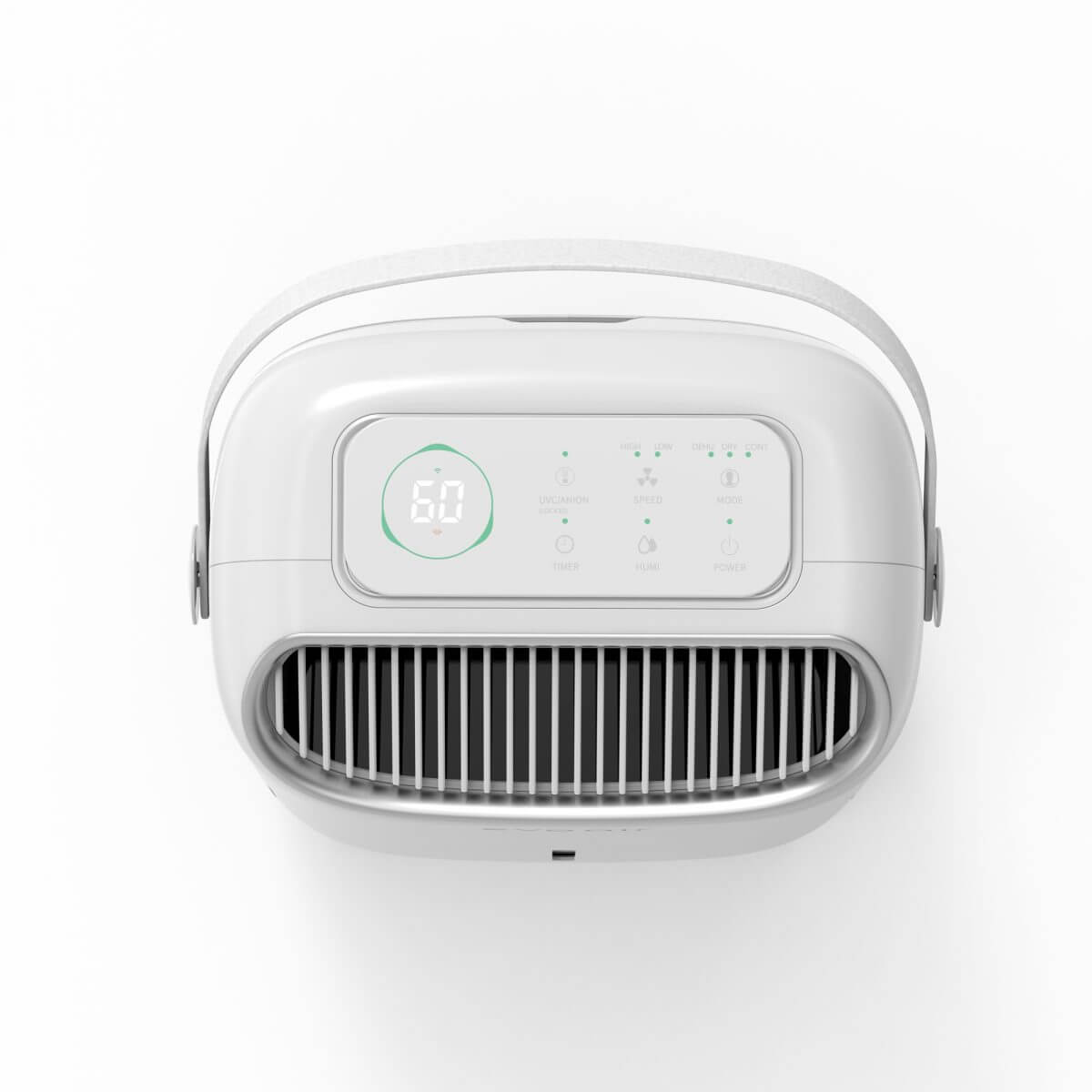 Осушувач повітря EvoAir NovaDry 12 Smart 12л/24год датчик вологості іонізація УФ-лампа сушіння одягу резервуар 2,5л білий, кремовий ремінець