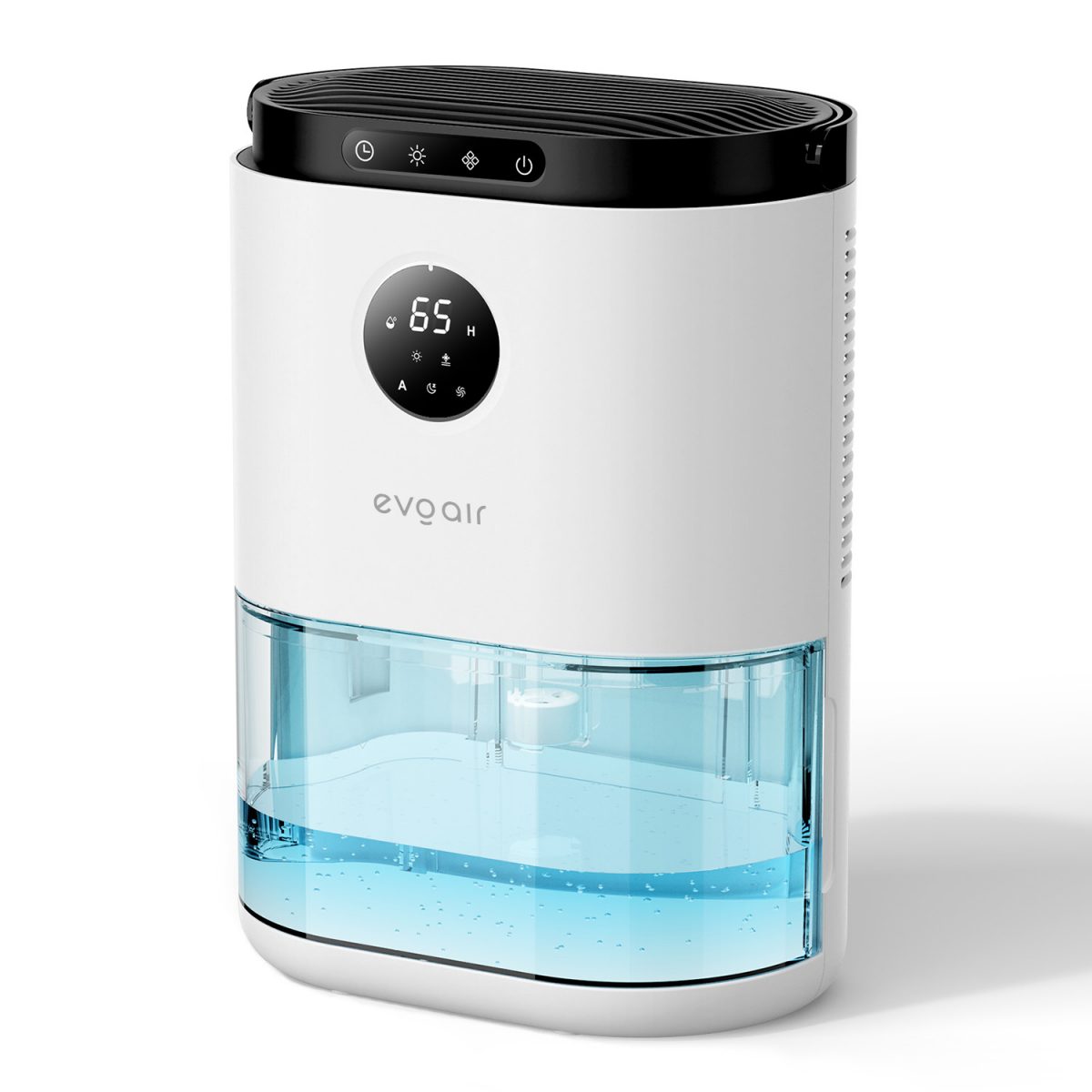 Осушувач повітря Evoair HUMIX560, 560 мл/24 год, безшумний, датчик вологості, 3 режими роботи, 7-кольорове підсвічування