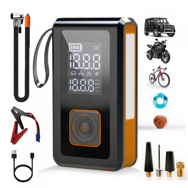 IHunt Survival AUTO KIT Потужний автомобільний стартер 7-в-1, 8000mAh, до 1000A, Power Bank, компресор