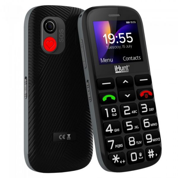 Мобільний телефон iHunt i4 Pro, дві SIM-картки, Bluetooth, камера, ліхтарик, акумулятор 800 мАг, чорний